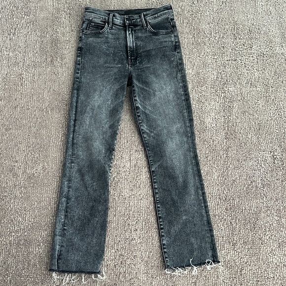 Mother Denim High Waisted Rascal Ankle Snippet Jean Womens 26 Train Stops - Picture 7 of 8